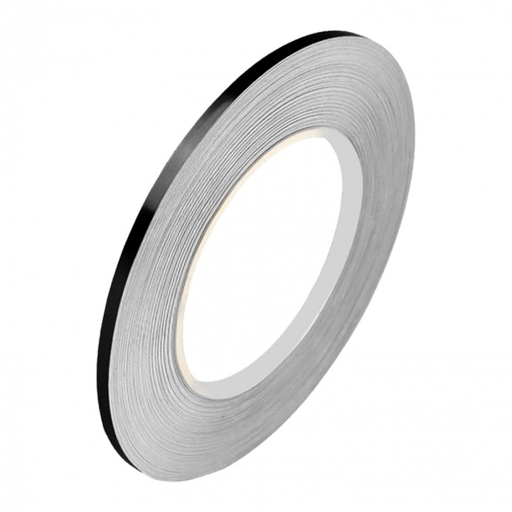 Banda Adeziva Impermeabila pentru Rosturi Gresie si Faianta 50 m x 5 mm Negru G Glixicom®