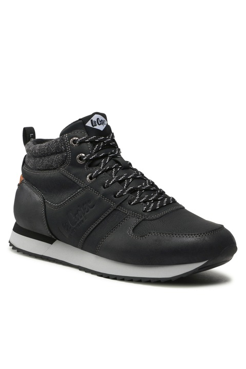 Pantofi barbati, Lee Cooper, 301272069, Piele ecologica, Negru, Negru