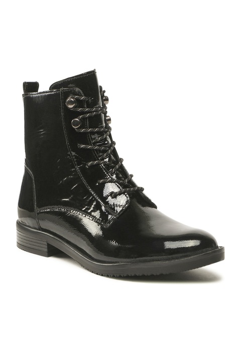 Botine dama, Lasocki, 5904248885472, Piele naturala, Negru, Negru, 38