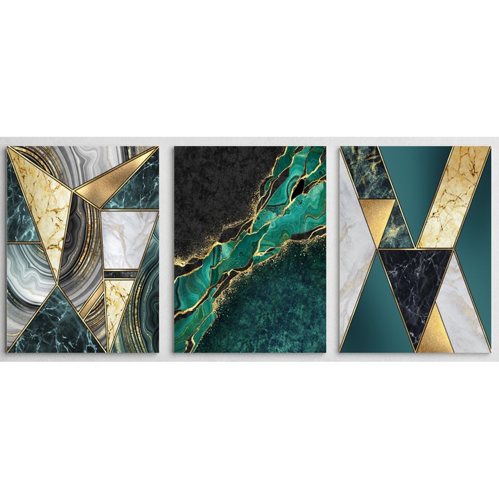 Tablou Canvas Din 3 bucati 3 X 40L X 80h