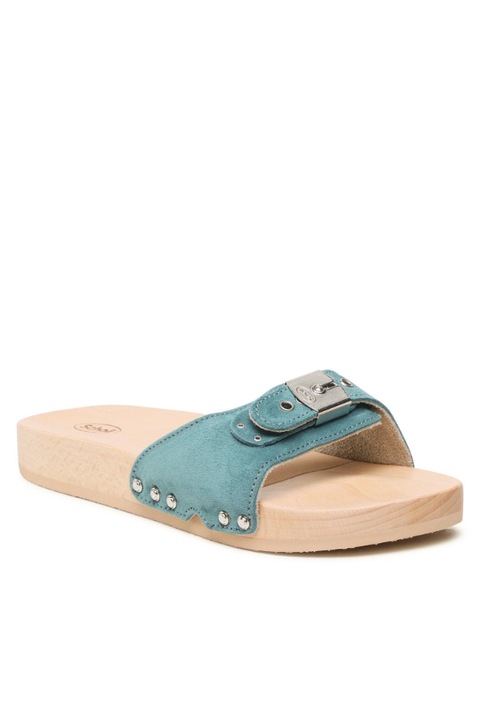 Női flip-flop papucs, Scholl, Természetes bőr, Kék, Kék, 40