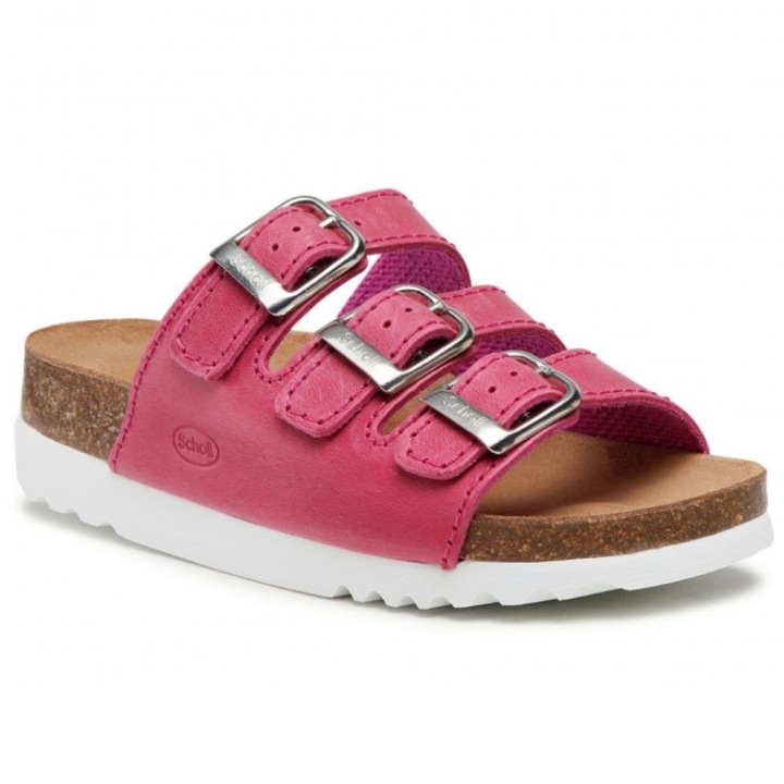 Scholl Rio Wedge női bioprint 3csatos papucs F26835-1026 fuxia 06555 Méret 35