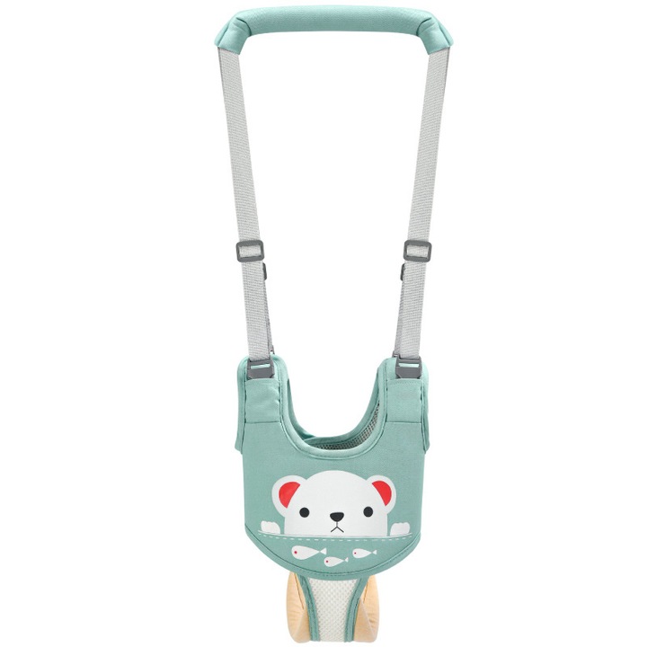 Ham Bebe Premergator Ajustabil cu Suport tip Chilotel Detasabil, Asistare Mers in Siguranta Walker, Bumbac, Ergonomic