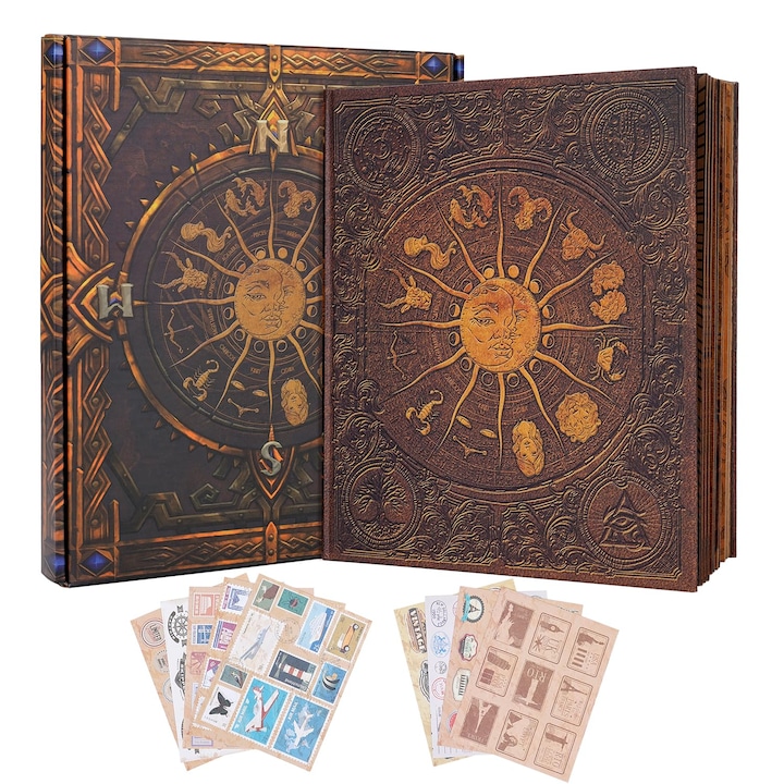 Фото албум "The Zodiac Book", Wallalla, 24x28 см, кафяв