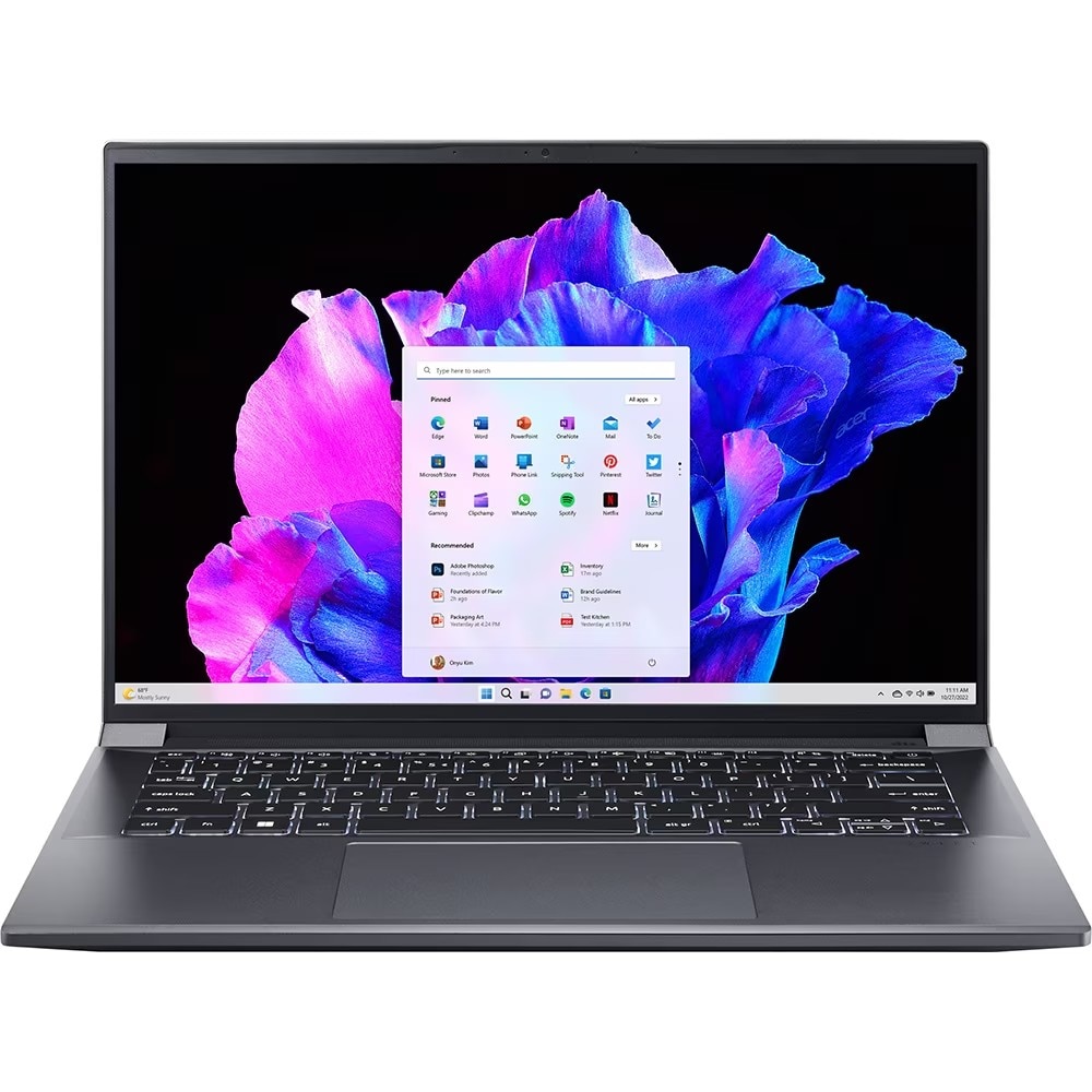 Laptop ACER Swift X SFX14-71G-792S, Intel Core i7-13700H pana la 5GHz, 14.5" WQXGA, 16GB, SSD 1TB, NVIDIA GeForce RTX 3050 6GB, Windows 11 Home, Gri