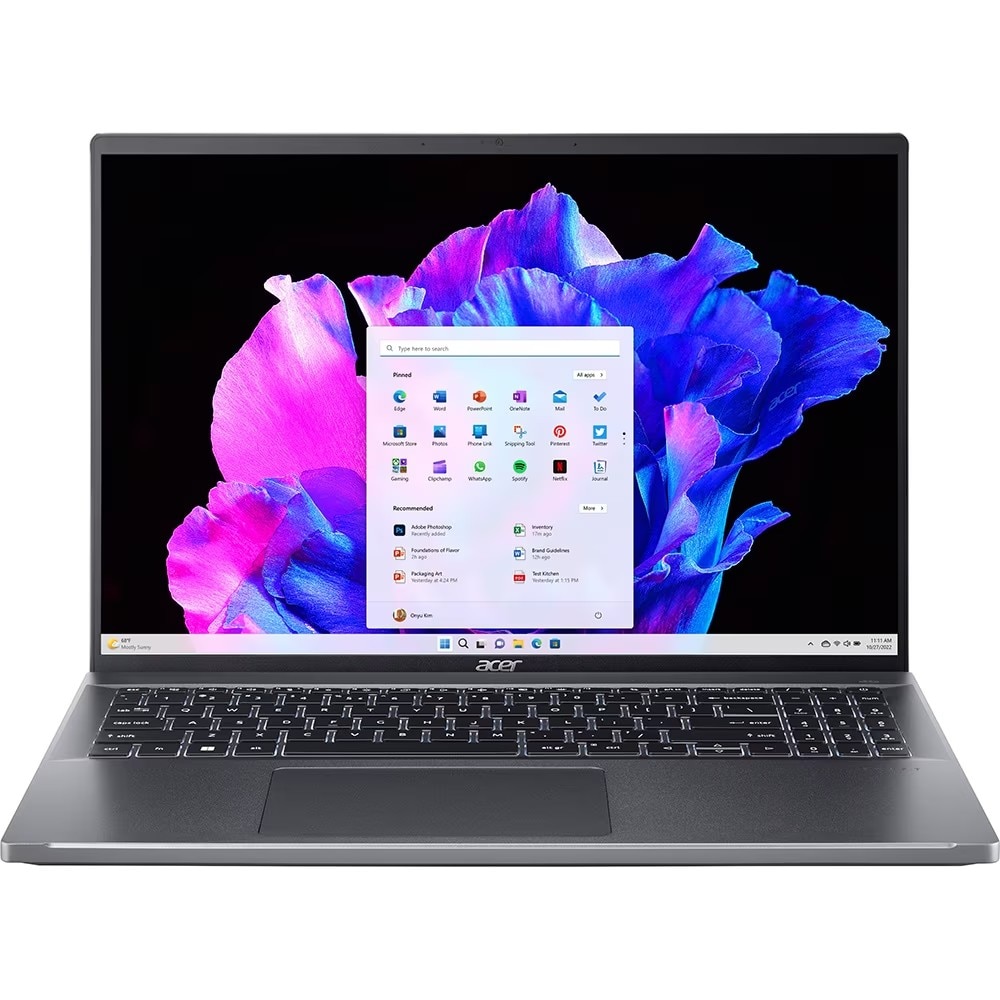 Laptop ACER Swift Go 16 OLED SFG16-71-77P5, Intel Core i7-13700H pana la 5GHz, 16" 3.2K, 16GB, SSD 1TB, Intel Iris Xe, Windows 11 Home, Gri