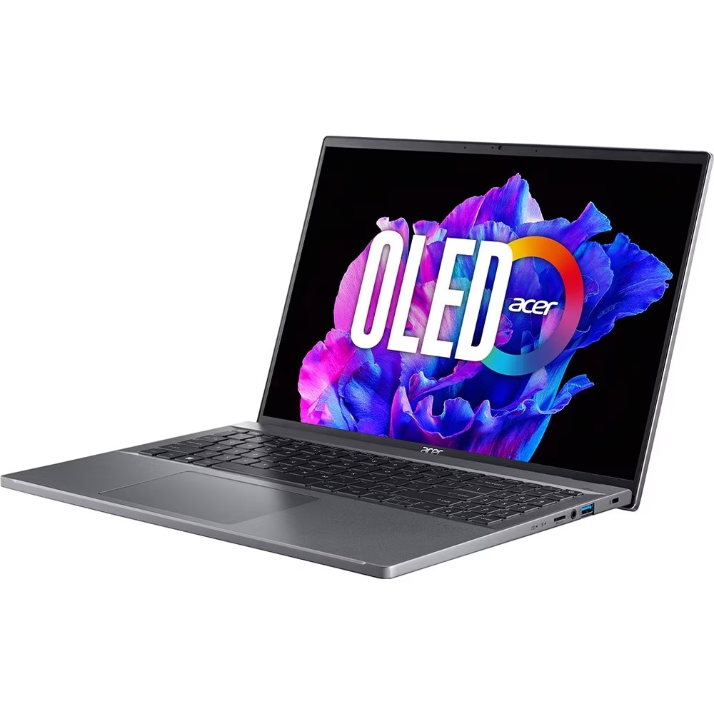 Laptop ACER Swift Go 16 OLED SFG16-71-77P5, Intel Core i7-13700H pana la 5GHz, 16" 3.2K, 16GB, SSD 1TB, Intel Iris Xe, Windows 11 Home, Gri