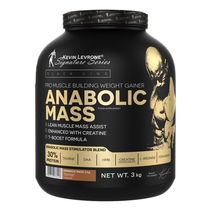 Хранителна добавка Kevin Levrone Black Line / Anabolic Mass Gainer, Шоколад, 3 кг