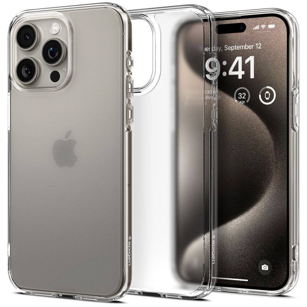 Husa pentru iPhone 15 Pro Max - Spigen Ultra Hybrid - Clear
