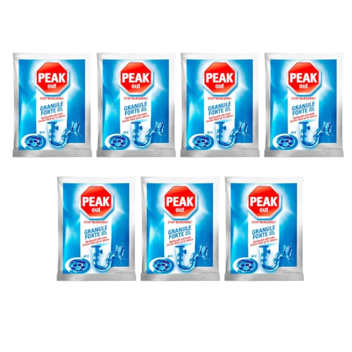 Pachet 7 x Granule Forte Peak Out Apa rece, 60g