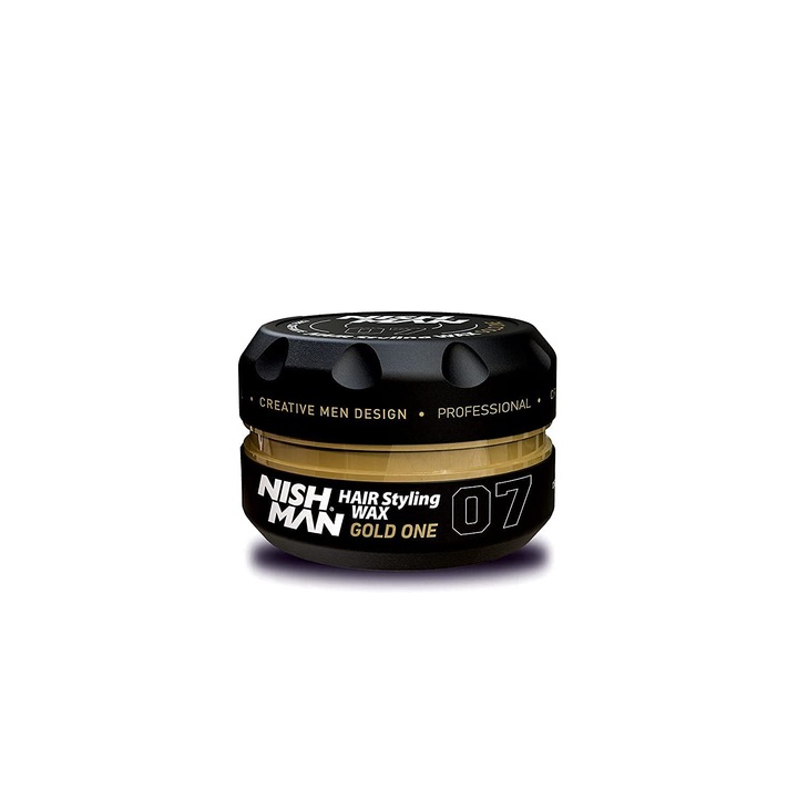 Ceara wet look Styling Gel, Wax Gold One 07, Nish Man
