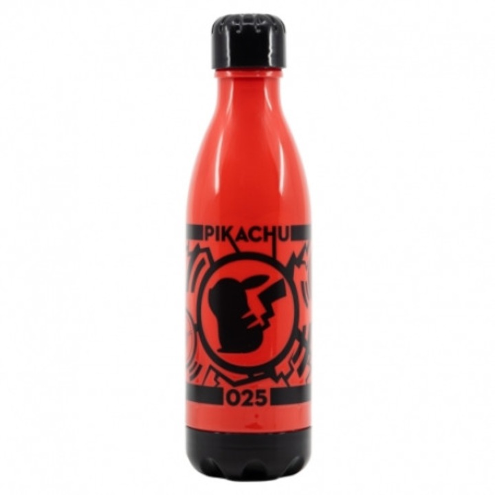 Sticla Pokemon, Rosu/Negru, 660 ml