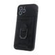 Силиконов твърд кейс bSmart Defender Slide, За iPhone 13 Pro (6.1), Черен