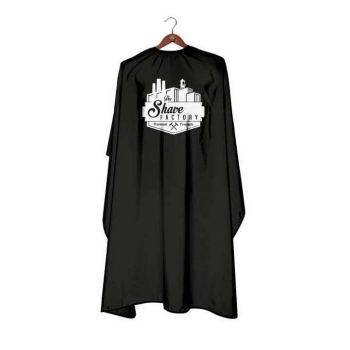 Pelerina neagra pentru frizerie, The Shave Factory