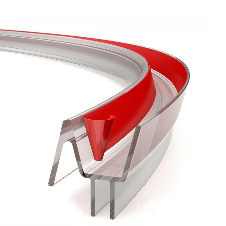 Banda de etansare inferioara pentru usa de dus, autoadeziva, din silicon