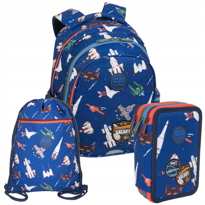 Iskolai hátizsák CoolPack, JERRY, Space Adventure, 39 x 28 x 15, többszínű