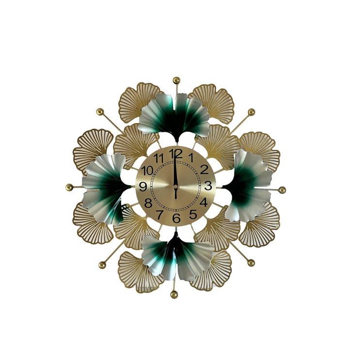 Ceas perete auriu, analogic "Elegance"