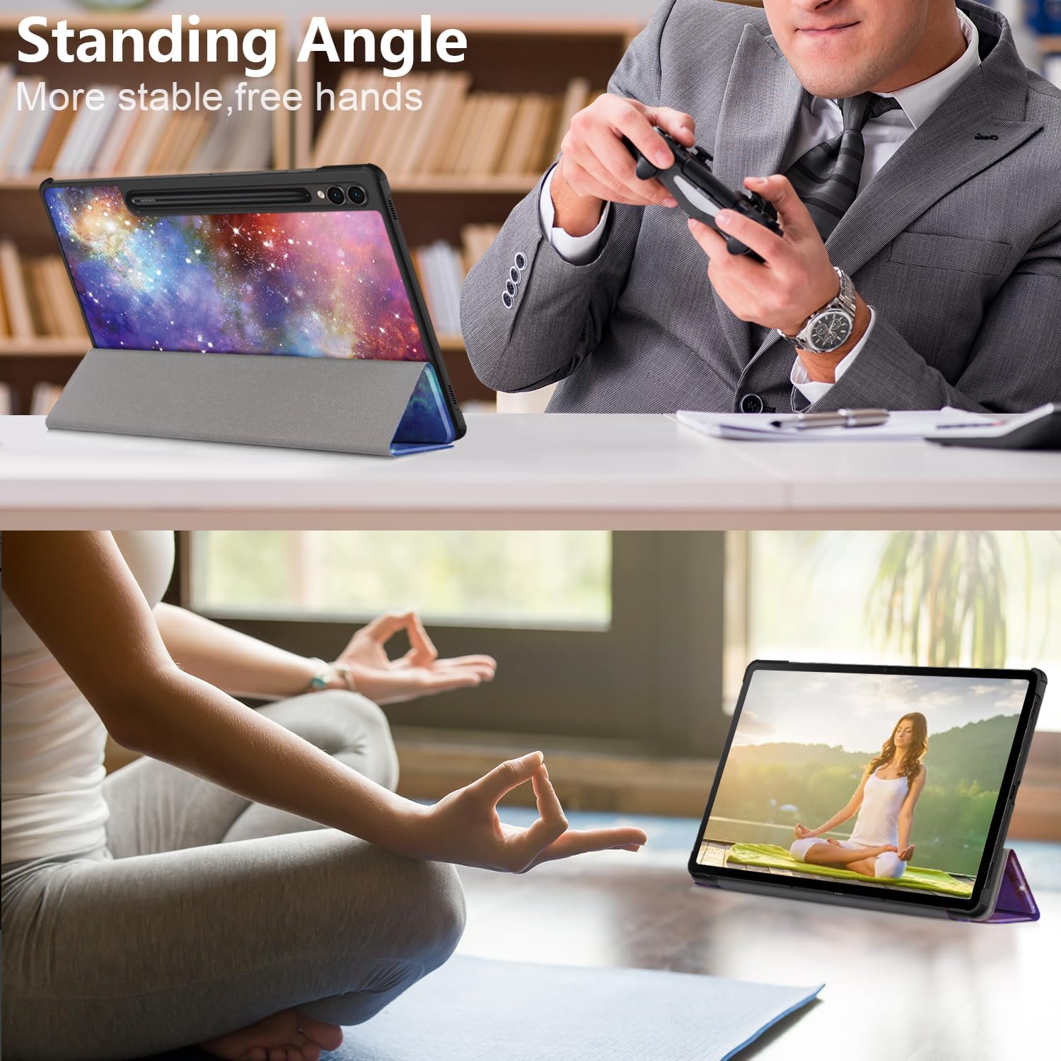 Husa Ultra Slim pentru Samsung Galaxy Tab S9 11.0", Smart Cover - Galaxy