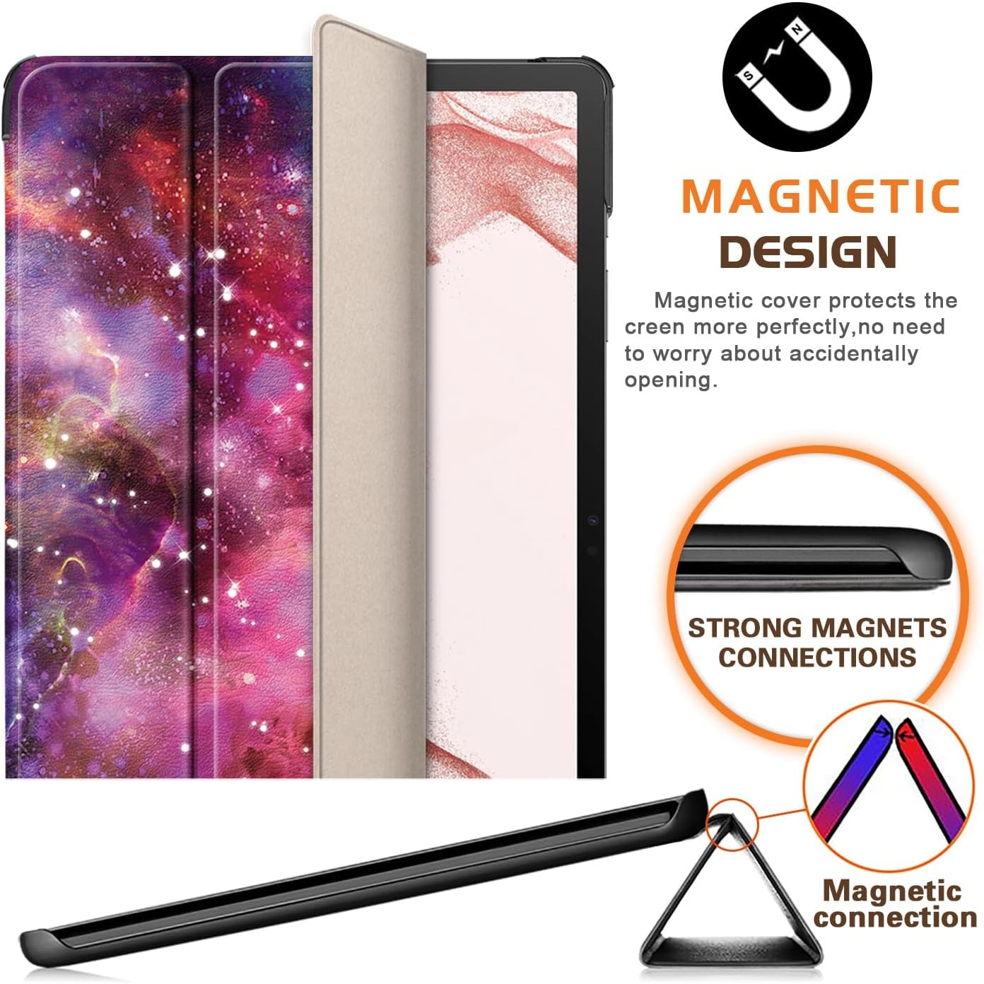 Husa Ultra Slim pentru Samsung Galaxy Tab S9 11.0", Smart Cover - Galaxy