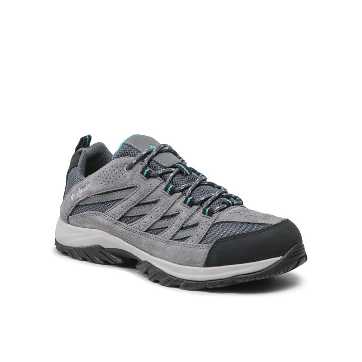 Ghete trekking dama, Columbia, 301559085, Piele naturala, Gri, 39.5 EU