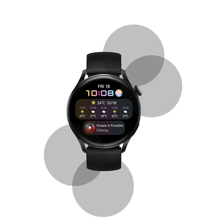 Set x 4 Folie compatibila cu Huawei Watch Buds, Mata InvisiFlex, Anti-Reflexii, Anti-Stralucire, Protectie ideala, Atingere fina, Proprietati regenerabile, Acoperire oleofoba, Tehnologie ULTRA HD