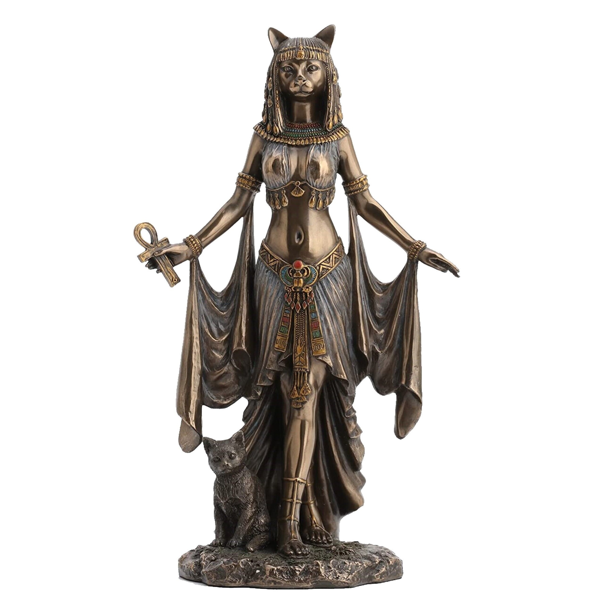 Figurina, Bastet Zeita Egipteana a Protectiei, din Rasina