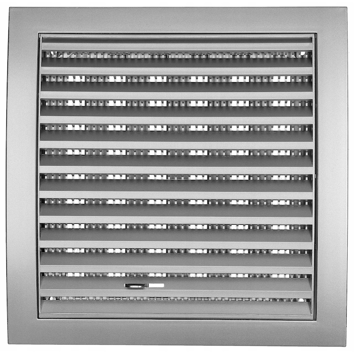 Grila de ventilatie, Kortabau, Plastic, Argintiu, 190 x 190 mm