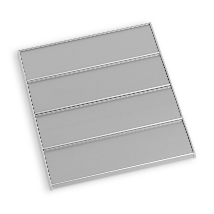 AlusignFIX infótábla, ajtónévtábla Sínes, 62mm x 4 sor