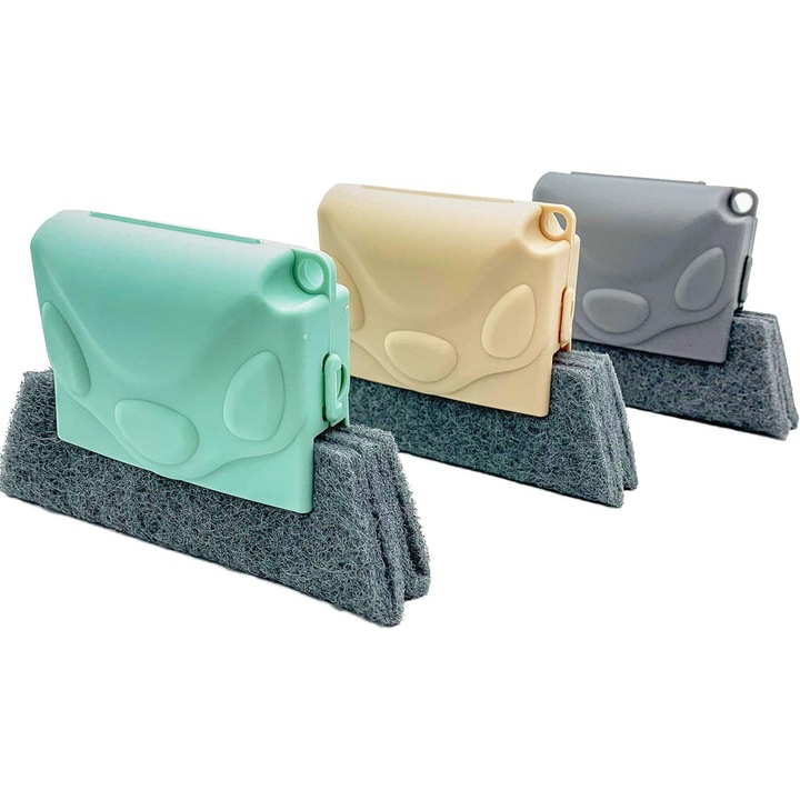 Set 3 perii pentru curatare, Polipropilena, Multicolor