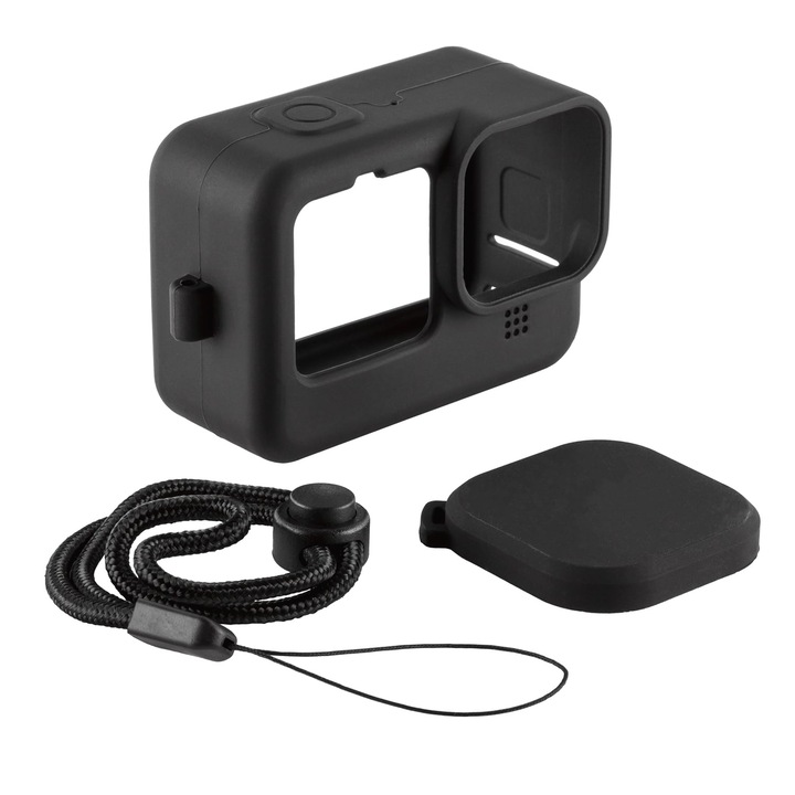 Surewo szilikon védelem a GoPro Hero 12 sportkamerához, fekete