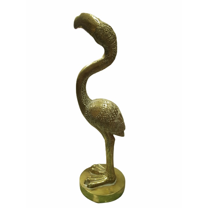 Ahelos figura, Flamingó, Kerámia, 35 cm