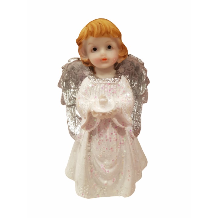 Ahelos figura, Angyal, Kerámia, 11 cm