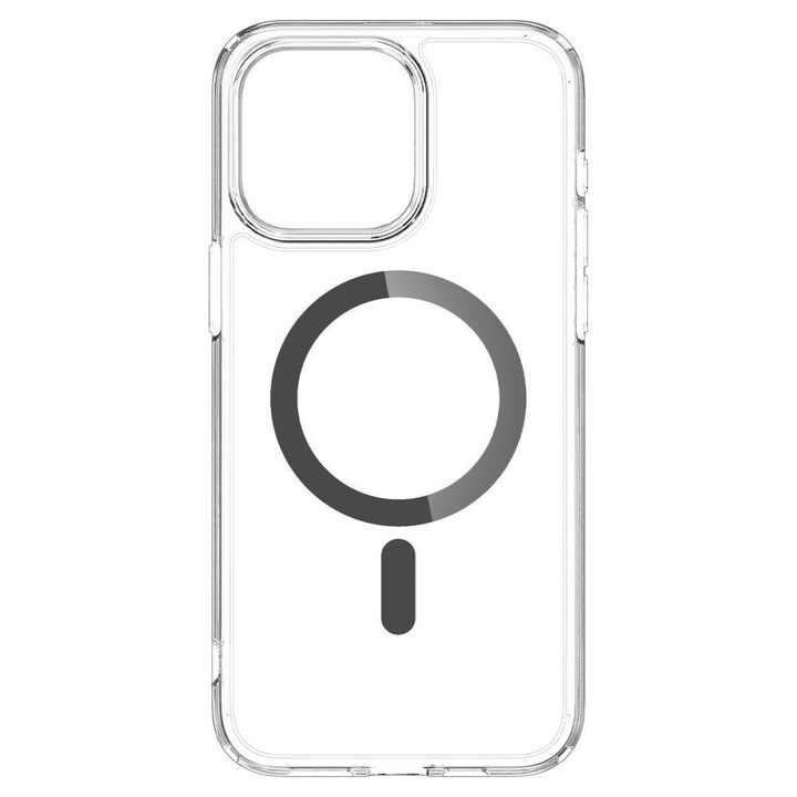 Spigen Apple iPhone 15 Pro Max MagSafe Tok - Átlátszó / Grafit (ACS06577)