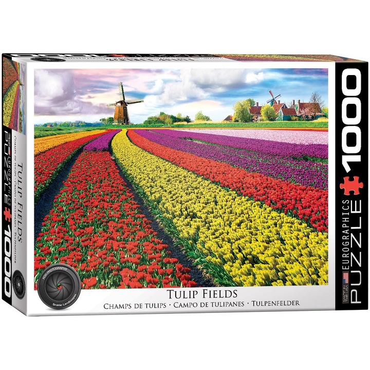 Пъзел Eurographics - Tulip Fields Холандия, 1000 бр