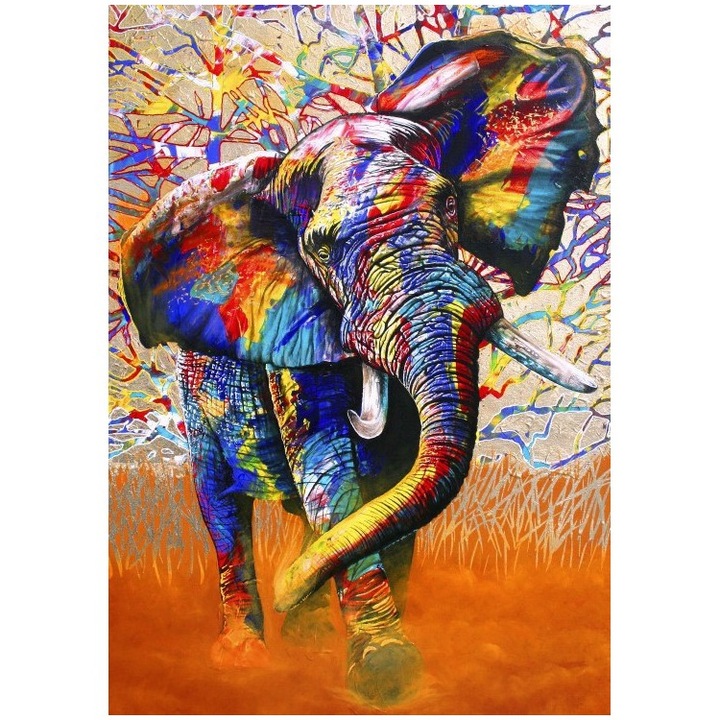 Puzzle Bluebird - afrikai színek, 1000 darab