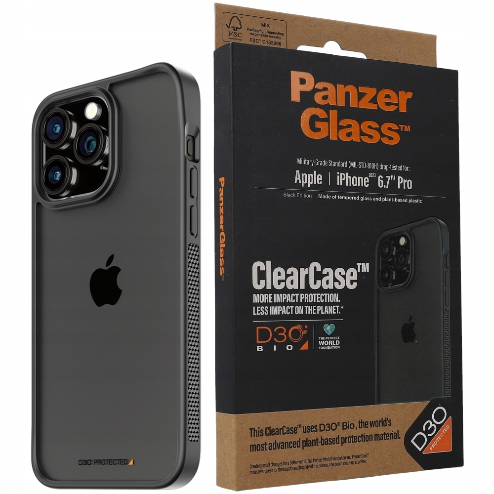Panzerglass Protection d'écran Classic Fit iPhone 15 Pro