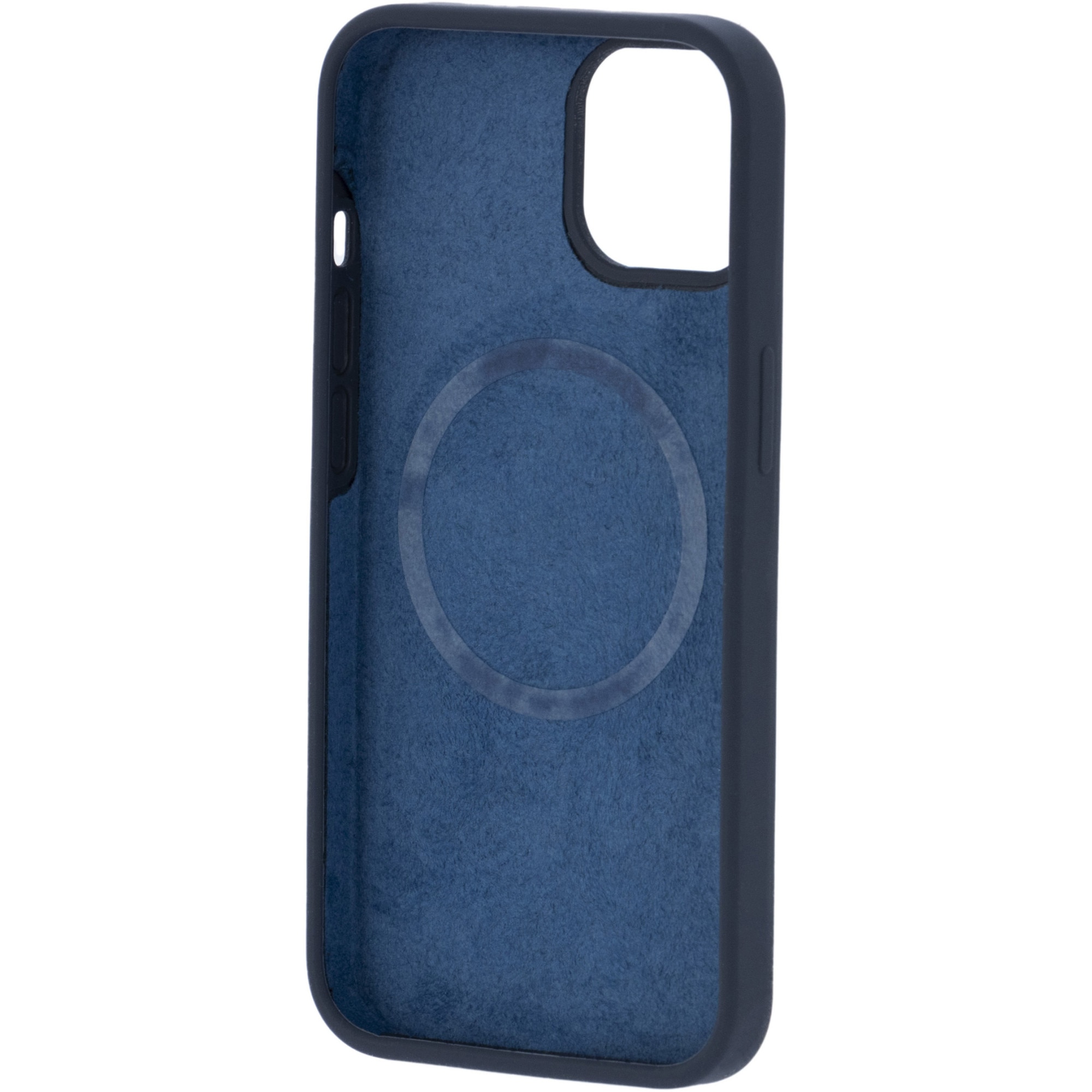 Husa de protectie A+ pentru iPhone 15 Plus, magnetic, silicon, albastru inchis