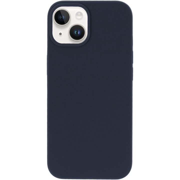 Husa de protectie A+ pentru iPhone 15 Plus, magnetic, silicon, albastru inchis