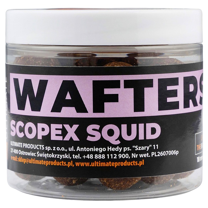 Wafters bojlik, Ultimate Products, De Nada, Scopex Squid, 18mm