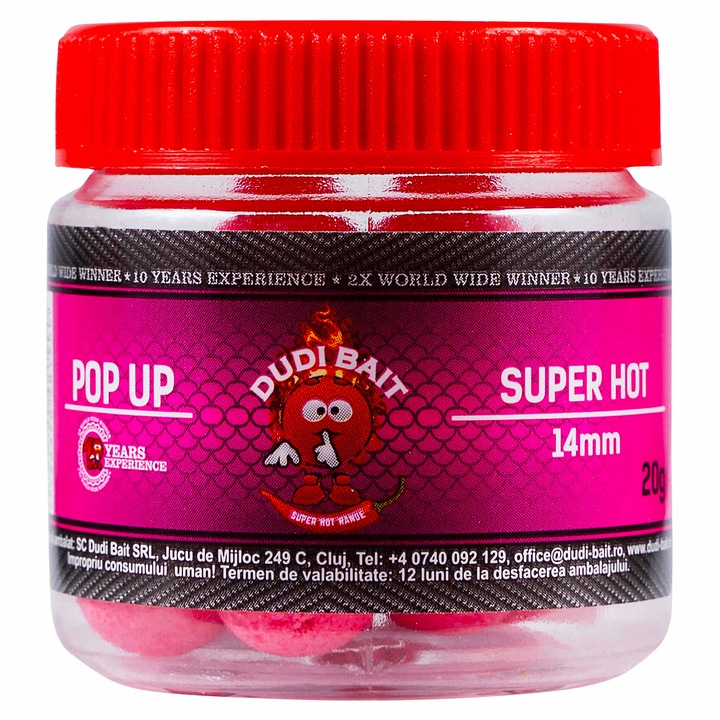 Pop Up Dudi Bait Super Hot 14mm / 20gr - Dudi00105