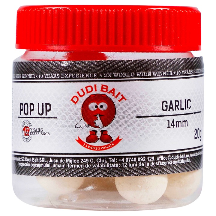Pop Up Dudi Bait Garlic 14mm / 20gr - Dudi00108