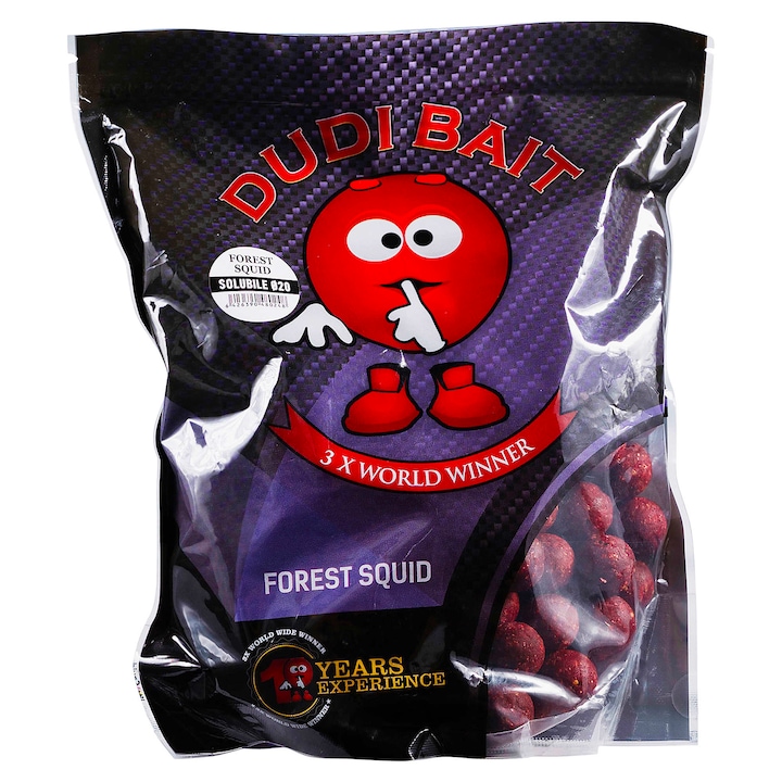 Boilies, Dudi Bait, Forest Squid, Lucru rapid, 20 mm 1 kg