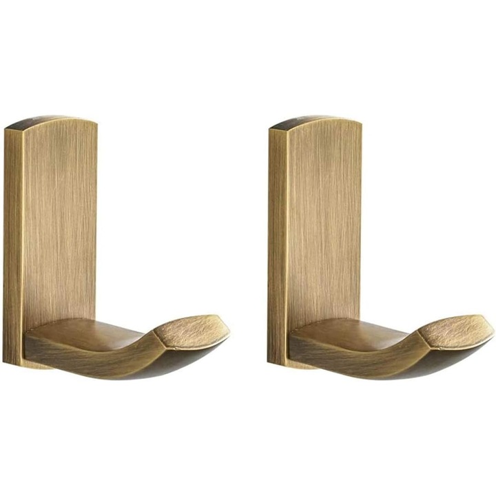 2 db törülközőtartó készlet, Jormftte, sárgaréz, 7 x 6,8 x 2,8 cm, arany