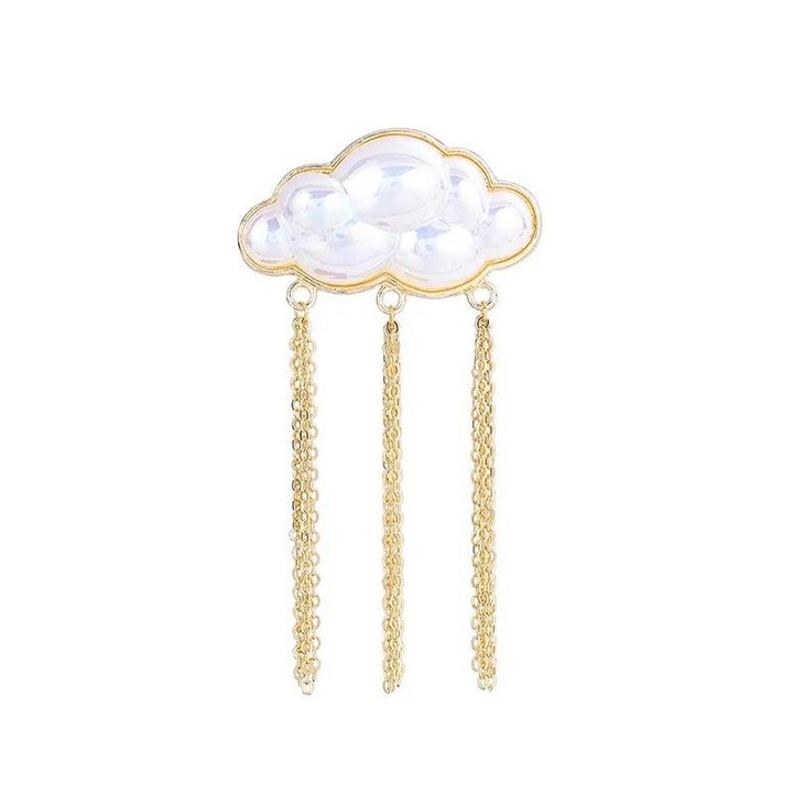 Brosa aurie, forma de nor pufos, Janeth C7, Pursehuit