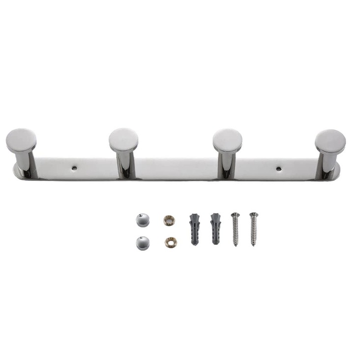 Forgó fali kampó, Jormftte, Rozsdamentes acél, Ezüst