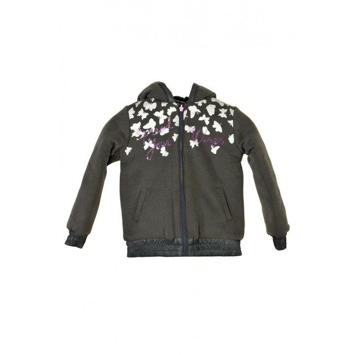 Jacheta pentru fete, Boboli, Bumbac, Gri, 128 cm