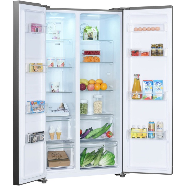 Хладилник Side by side Beko GNO5323XPN, 532 л, NeoFrost Dual Cooling, Инверторен компресор ProSmart, Display Touch Control, Vacation Mode, Клас D, H 177 см, Inox Look