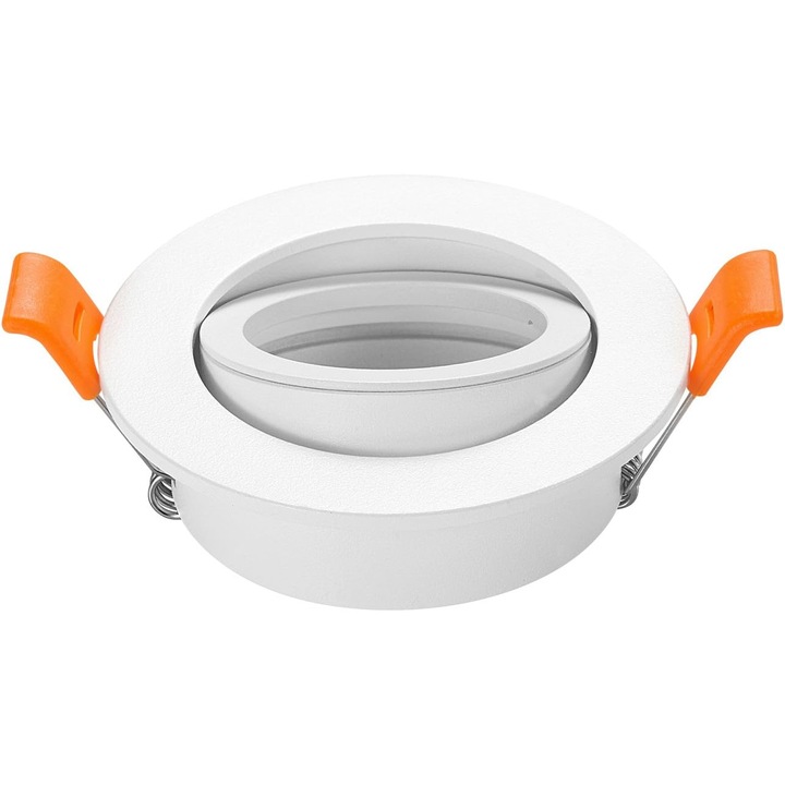 2 db LED mennyezeti lámpa készlet, négyzet alakú keret, állítható tartók, 65 mm kivágás