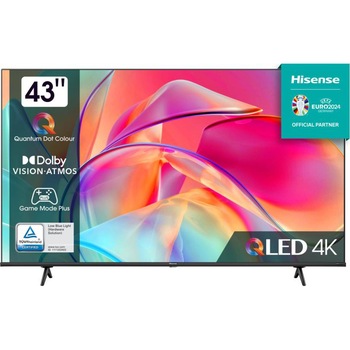 Televizor HISENSE QLED 43E7KQ, 108 cm, Smart, 4K Ultra HD, Clasa G