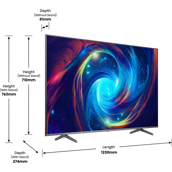 Televizor HISENSE QLED 55E7KQ PRO, 139 cm, Smart, 4K Ultra HD, 144 Hz, Clasa G
